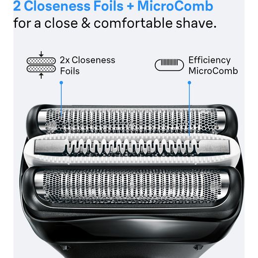 Braun Series 3 Mens Shaver - Grey - Blade feature shot