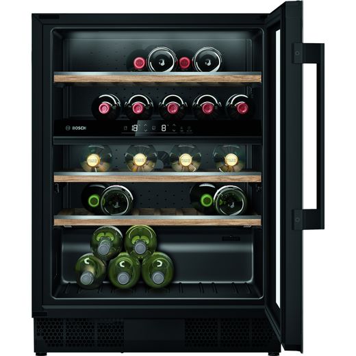 Bosch Serie 6 KUW21AHG0G Built In Wine Cooler - Black - G Rated