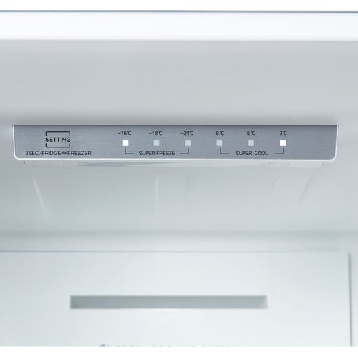 Midea 60/40 Frost Free Fridge Freezer - White - Control panel