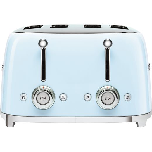 Smeg 50's Retro TSF03PBUK 4 Slice Toaster - Pastel Blue
