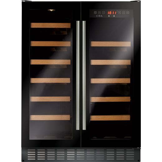 CDA FWC624BL Built Under Wine Cooler - Black - G Rated