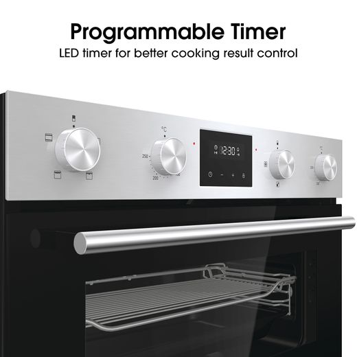 Hisense Built Under Electric Double Oven - Stainless Steel - Annotation - Programmable timer