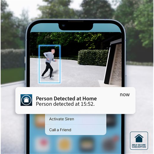 Arlo Essential2 2k Video Doorbell - Annotation - App notification shot