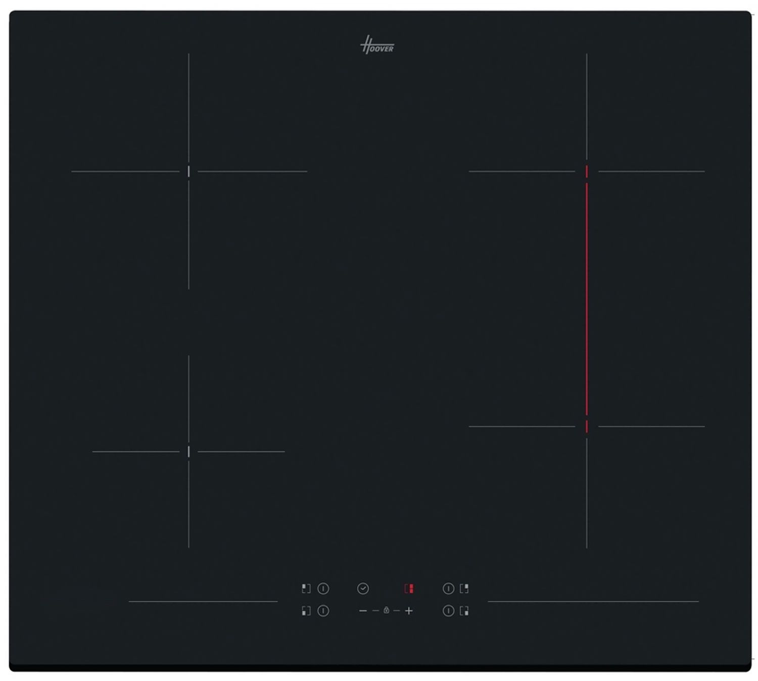 Image of Hoover H-HOB 300 HH64BVT 59cm Ceramic Hob - Black, Black