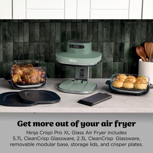 Ninja Crispi Pro 5 in 1 AS090UKGN Air Fryer - Green - Annotation - What's in the box