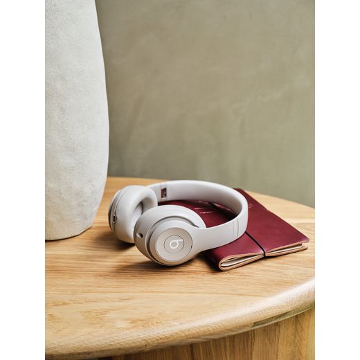 Beats Headphones - Sandstone - Beats headphone on table shot
