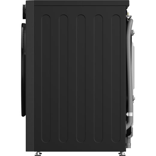LG VX70 Series AI Direct Drive™ W4X7016TBB Wifi Connected 11Kg / 6Kg Washer Dryer with 1400 rpm - Matte Black - Side shot