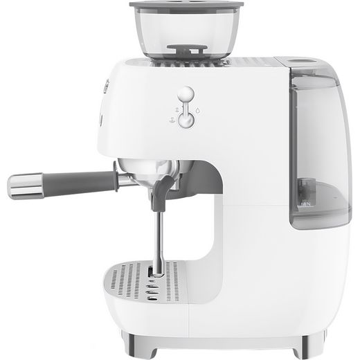 Smeg EGF03WHUK Coffee Machines White - Side shot