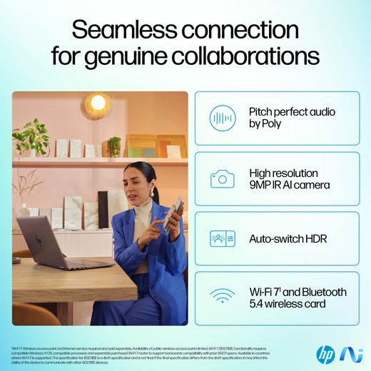 HP OmniBook Ultra Flip 14-fh0006na OLED 14" 2-in-1 Laptop - Intel® Core™ Ultra 7, 1TB SSD, 16 GB RAM - Grey - Annotation - Seamless connection