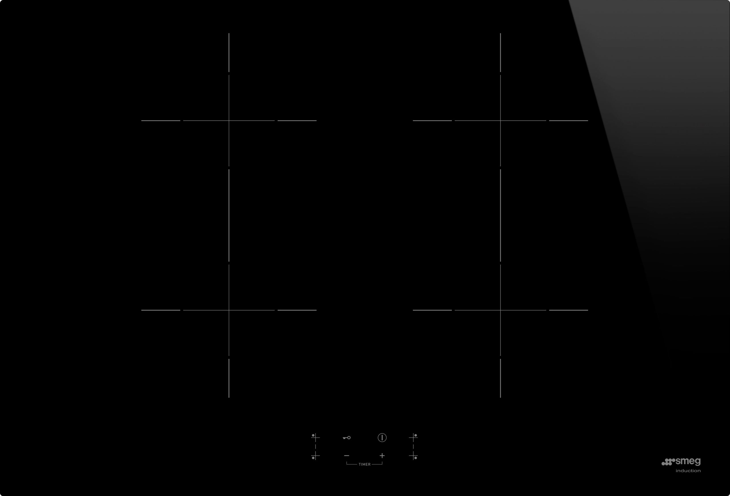Image of Smeg SIB2741D 75cm Induction Hob - Black, Black