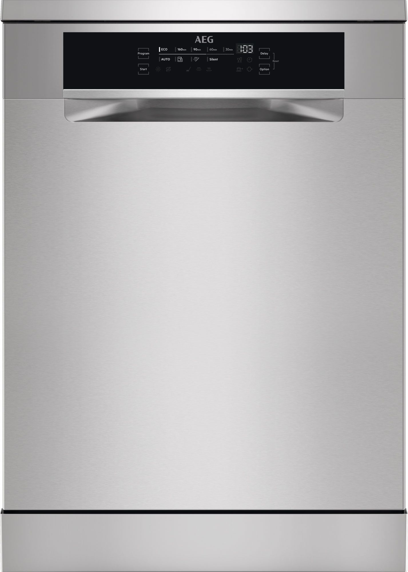 AEG Freestanding Full Size Dishwasher - 14 Place Settings - SatelliteClean®, GlassCare® - Stainless Steel