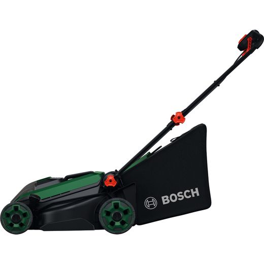 Bosch Rotak 18V2-38 Lawn Mower, Including Battery - Side shot