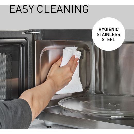 Panasonic 4-in-1 Air Fry NN-CT56RBBPQ 27 Litre 31cm High, Freestanding Small - Black - Annotation - easy cleaning shot