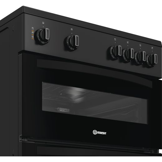 Indesit 869991714410 Electric Cooker Black - Control panel shot 