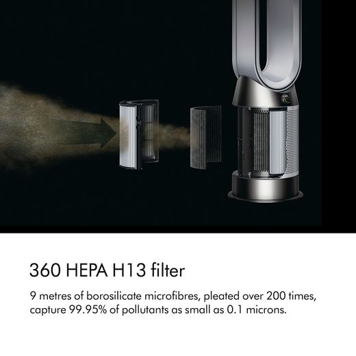 Dyson Hot + Cool Gen1 454856-01 Air Purifier - White - Annotation - 360 HEPA H13 filter