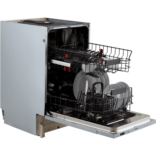 Whirlpool Fully Integrated Slimline Dishwasher - Stainless Steel Control Panel