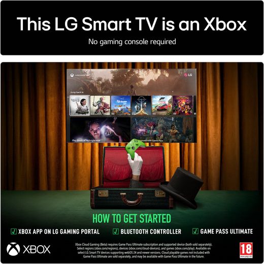 LG C55LA 48" 4K Ultra HD OLED Smart TV - Annotation - Xbox