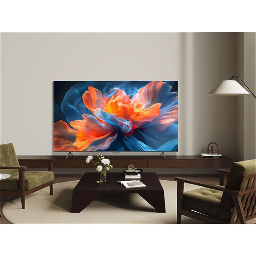 TCL T8C 75" 4K Ultra HD QLED Smart Google TV - TV in living room shot