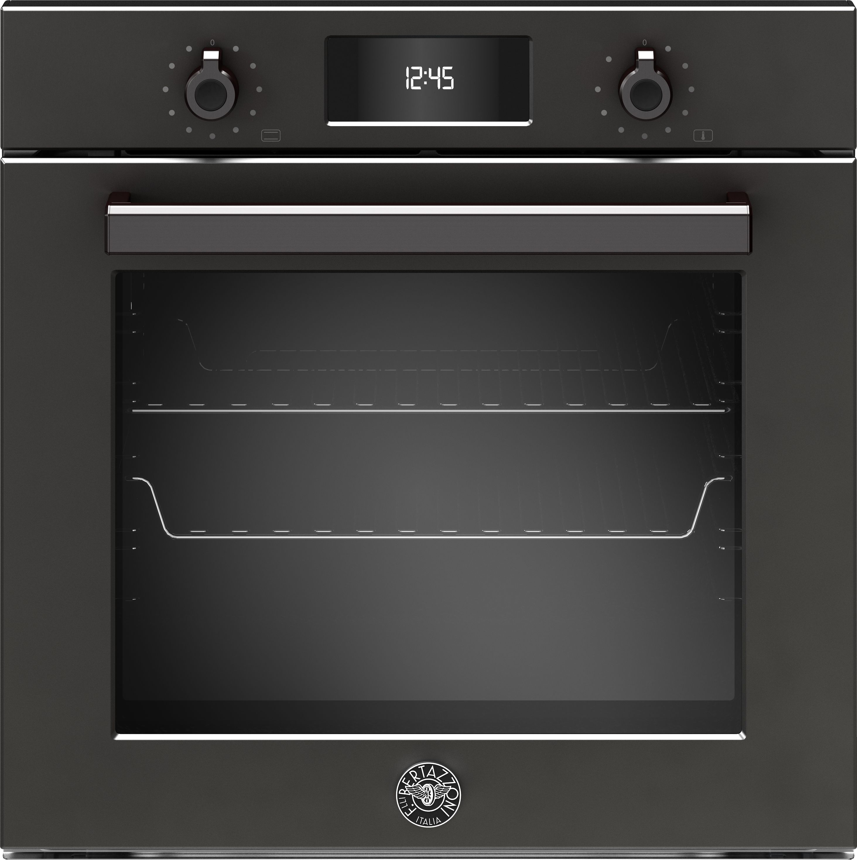 Bertazzoni Professional Series F6011PROPLN Built In Electric Single Oven with Pyrolytic Cleaning - Carbonio - A++ Rated, Black