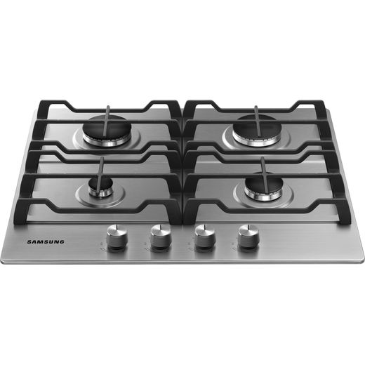 Samsung NA64D3010AS/U1 60cm Gas Hob - Stainless Steel - Low perspective