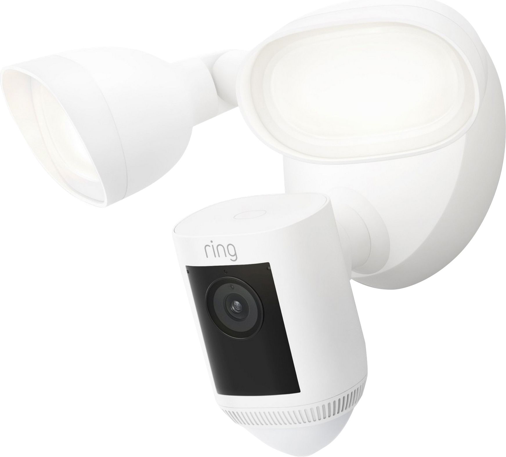 Ring Floodlight Cam Wired Pro Full HD 1080p Smart Home Security Camera - White, White