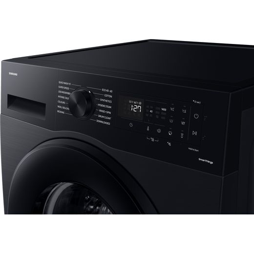 Samsung Series 5 AI Energy SpaceMax™ WW11DG5B25ABEU 11kg WiFi Connected Washing Machine with 1400 rpm - Black - Control panel
