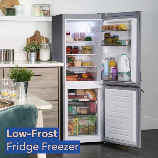 Russell Hobbs 60/40 Fridge Freezer - Silver - Annotation - Low frost