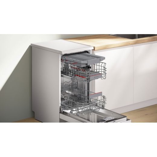 Bosch Series 4 Slimline Dishwasher - White - Dishwasher in kitchen shot
