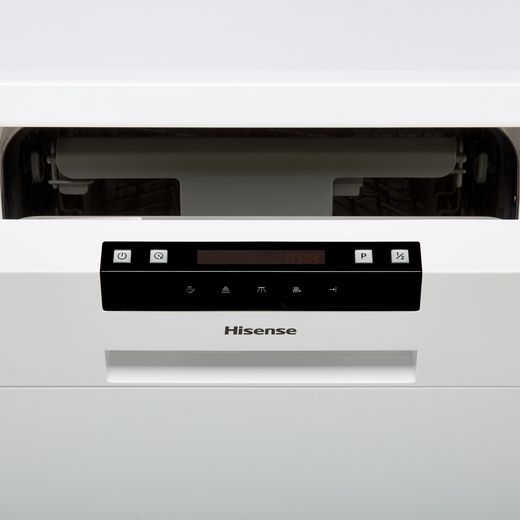 Hisense Slimline Dishwasher - White - Control panel