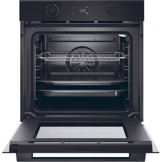 Haier ID Series 2 Built In Electric Single Oven - Black - Door open