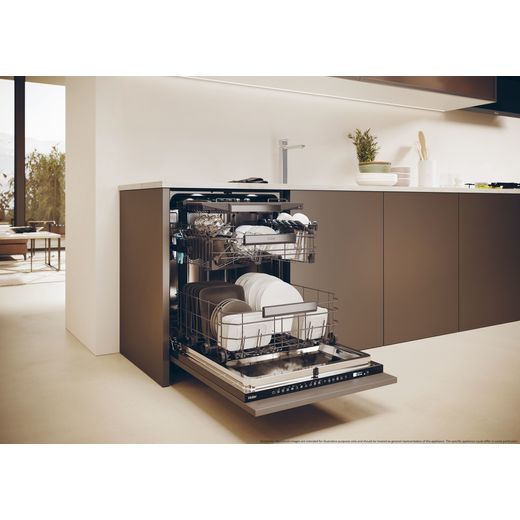 Haier Integrated Standard Dishwasher - Black - Dishwasher in kitchen shot 
