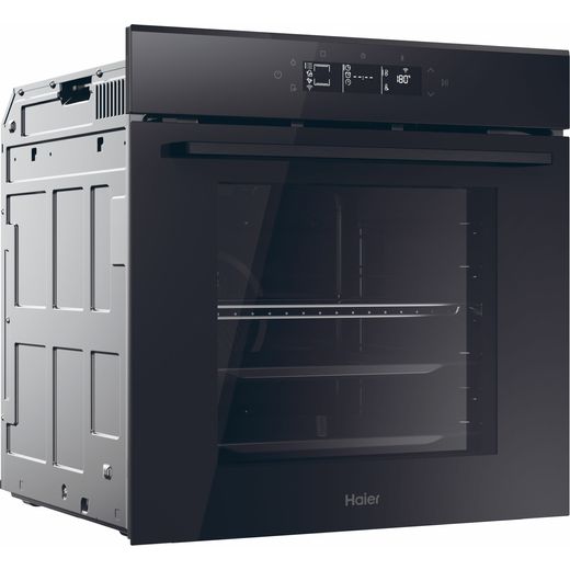 Haier ID Series 2 Built In Electric Single Oven - Black - Right perspective shot