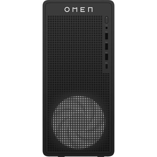 HP OMEN 16L TG03-0007na Gaming PC - NVIDIA® GeForce RTX™ 5060, AMD Ryzen™ 5, 1TB SSD - Black - Front shot