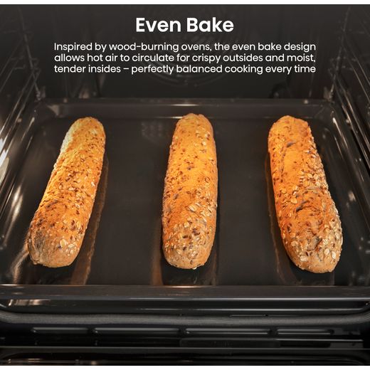 Hisense Hi2 BI622ABPGUK Built In Electric Single Oven - Jet Black - Annotation - Even bake