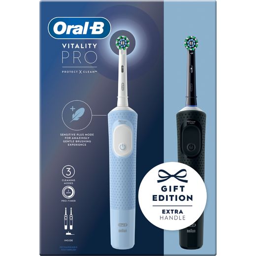 Oral B Vitality PRO Electric Toothbrush - Black - Front box shot
