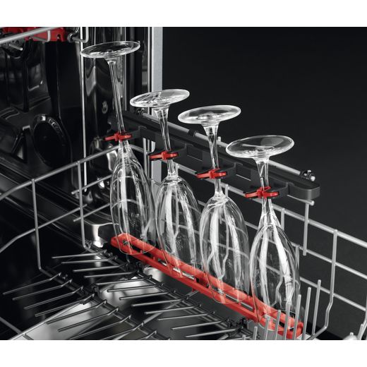 AEG Standard Dishwasher - Stainless Steel - Glasses on rack