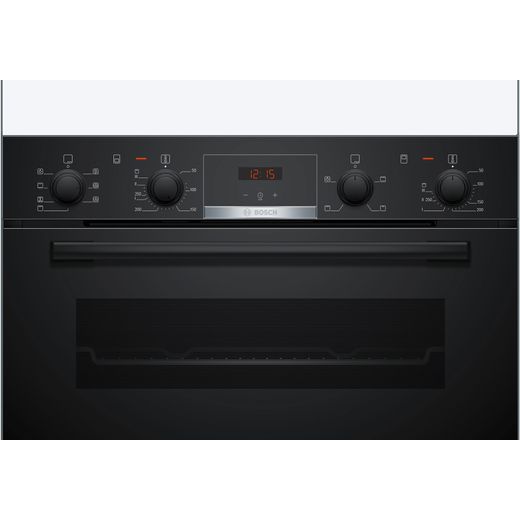 Bosch MBA533BB3B Electric Double Oven Black - Control panel shot