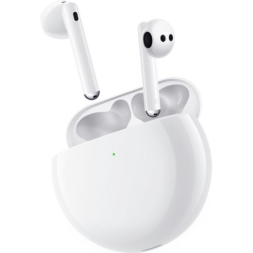 HUAWEI FreeBuds 4 Bluetooth In-Ear Headphones - Wired Charging Case - Ceramic White