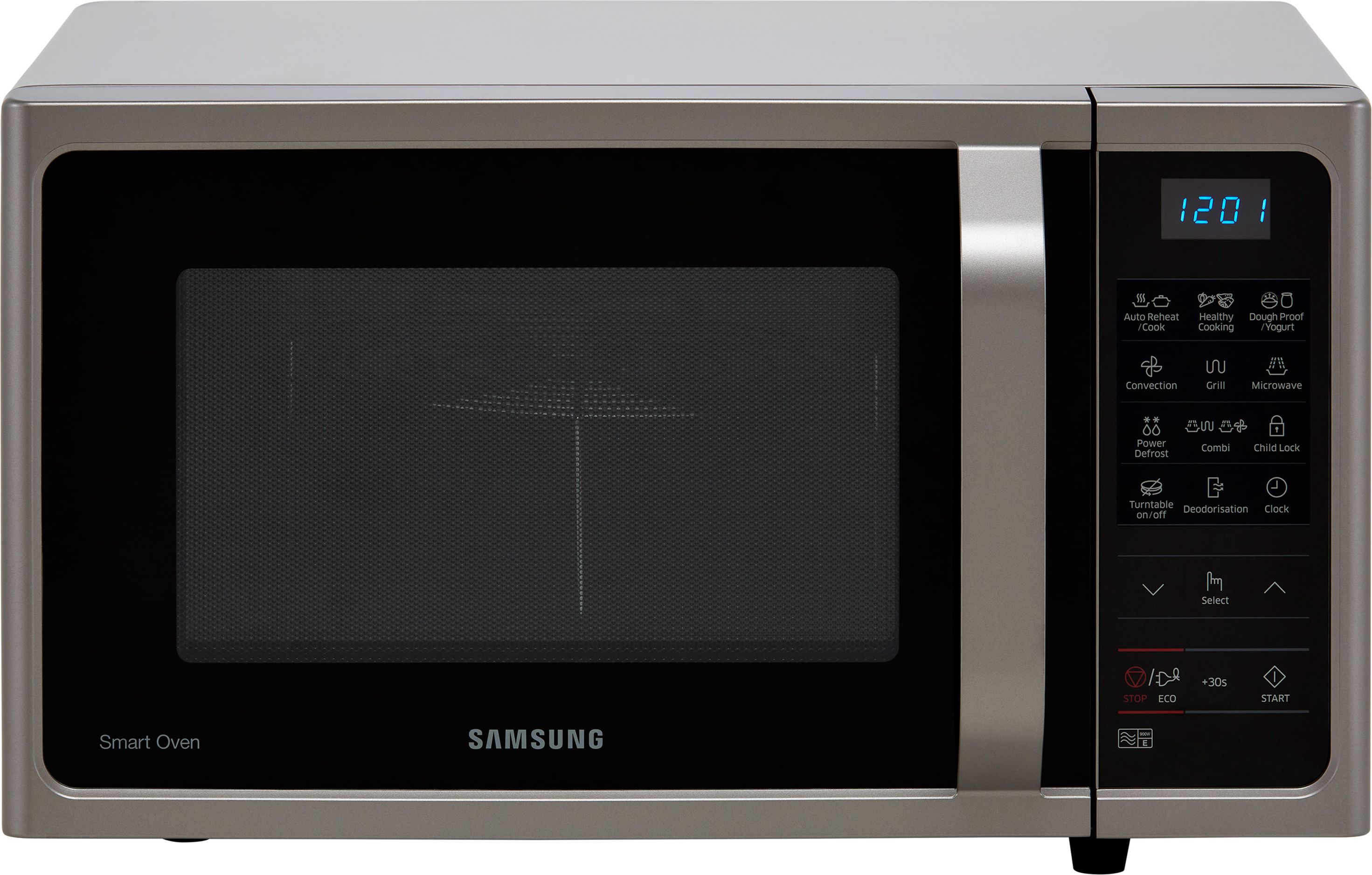 Samsung MW5000H MC28H5013AS 31cm tall, 52cm wide, Freestanding Microwave - Silver, Silver