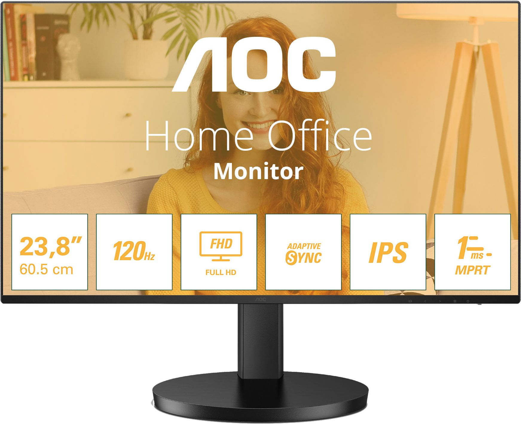 AOC 23.8" Full HD 120Hz Monitor - Black
