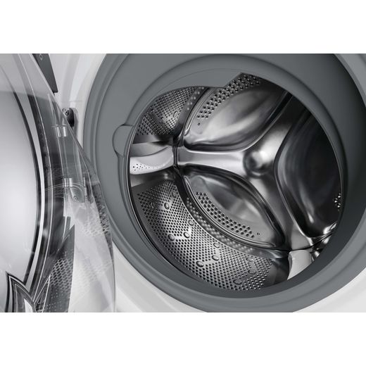 Hoover HBW 48TAMEJ-80 8kg Washing Machine with 1400 rpm - White - Drum closeup