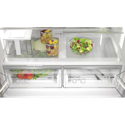 Bosch Series 6 American Fridge Freezer - Stainless Steel - Internal shot