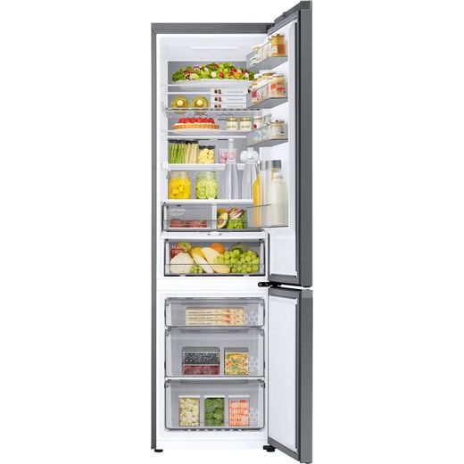 Samsung Total No Frost Fridge Freezer - Silver - Doors open