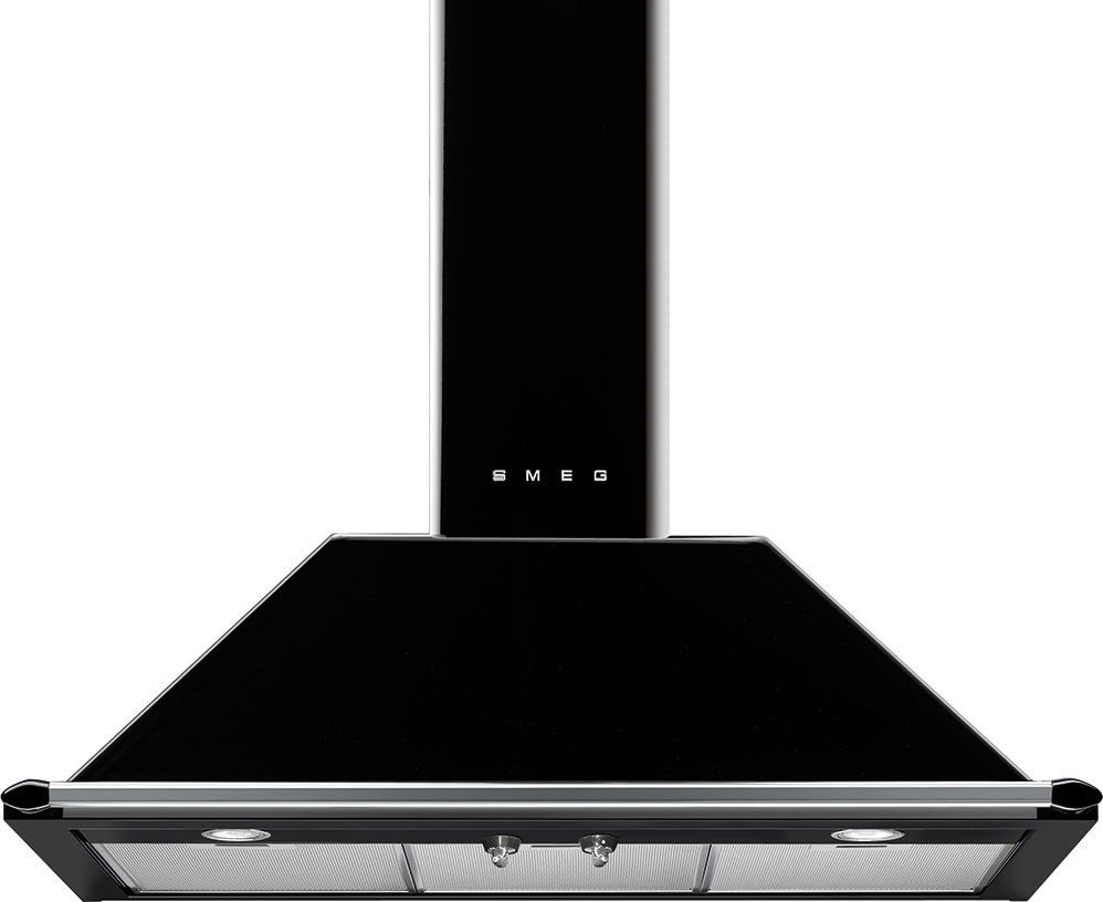 Smeg Victoria KT90BLE 90cm Wall-Mounted Cooker Hood - Black
