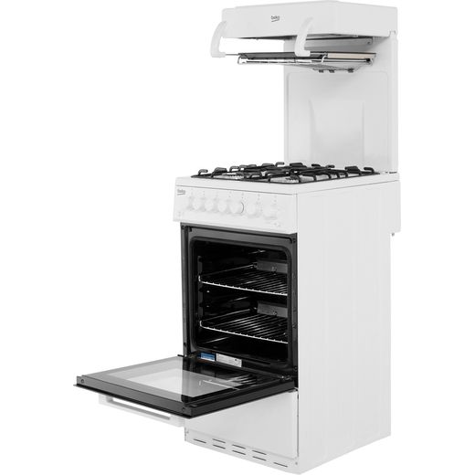 Beko KA52NEW 50cm Gas Cooker with Full Width Gas Grill - White