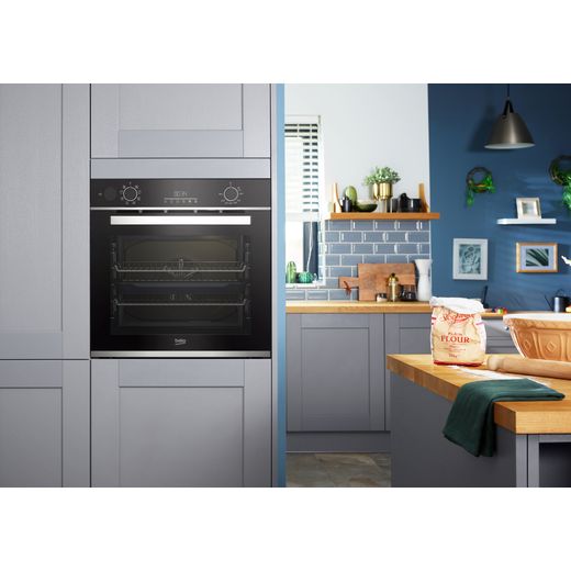 Beko AeroPerfect™ RecycledNet™ Electric Single Oven - Stainless Steel - Single oven in modern kitchen