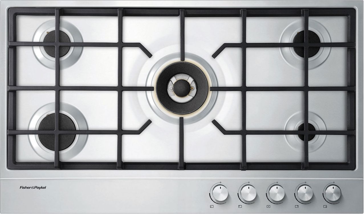 Fisher & Paykel 90cm Gas Hob - Stainless Steel