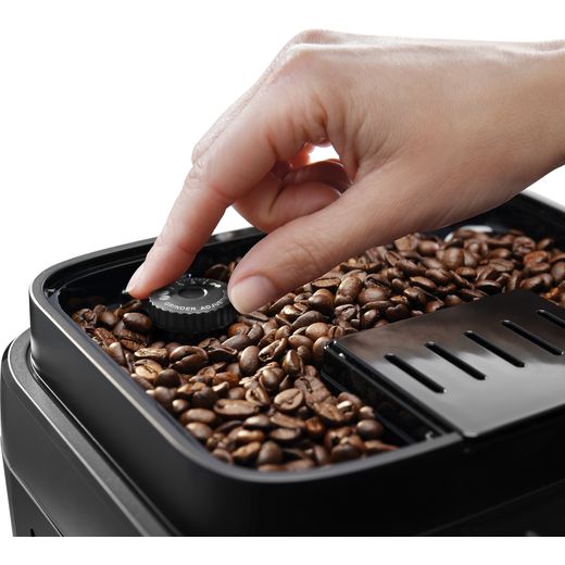 De'Longhi Magnifica Evo ECAM290.83.TB Bean to Cup Coffee Machine - Titanium Black - Turning the bean grinder adjustment dial