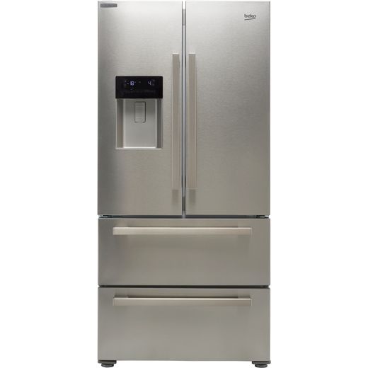 GNE360520DX | Beko American Fridge Freezer | Stainless Steel | ao.com