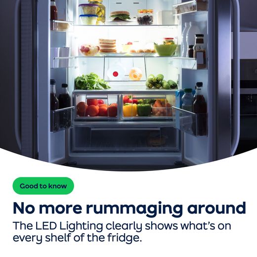 NEFF N30 KI1811SE0G Integrated Upright 177cm High Fridge - Sliding Door Fixing Kit - White - AO Annotation -  LED-Lighting